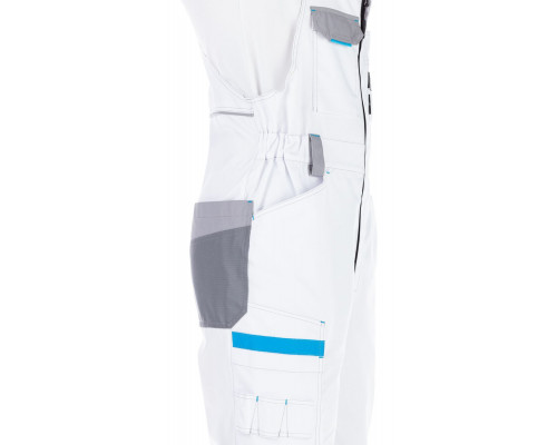 Полукомбинезон мужской рабочий летний "Старт" белый с серым