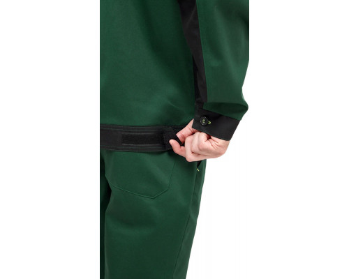 Костюм мужской рабочий летний "Джокер" МВО с брюками зеленый-черный